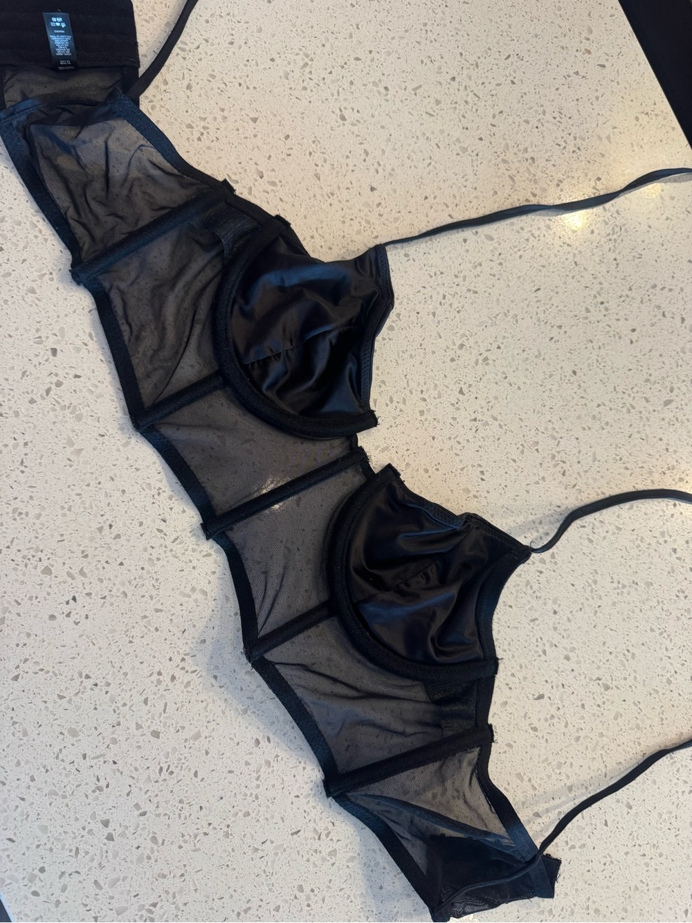 Dynamite Black Sheer Underwire Mesh Bra